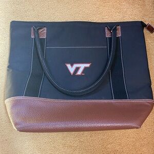 Virginia Tech insulated tote bag